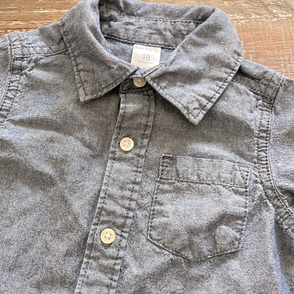 Carters Denim Colored Dress Shirt - Picture 2 of 3